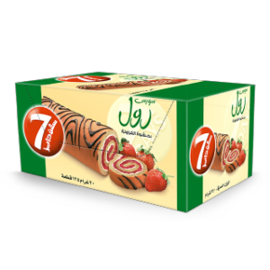لوزين سويس رول صغيرة بنكهة الفراولة - 20x12 غرام