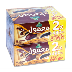 حلواني اخوان معمول بالتمر عبوة مزدوجة - 2×480 غرام