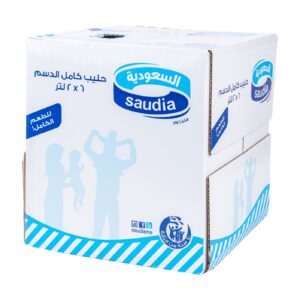 السعودية حليب كامل الدسم ٦*٢لتر