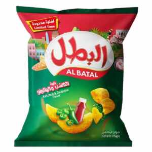 بطاطس البطل بنكهة الكاتشب والهالبينو 110 جم